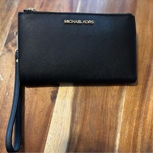 Michael Kors Black Jet Set Wallet with Phone Pocket - Brand New w Tags